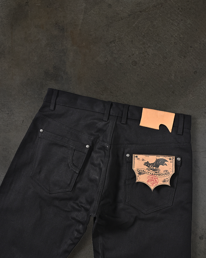 JAPANESE SELVEDGE CLAWMARK DENIM (JET BLACK)