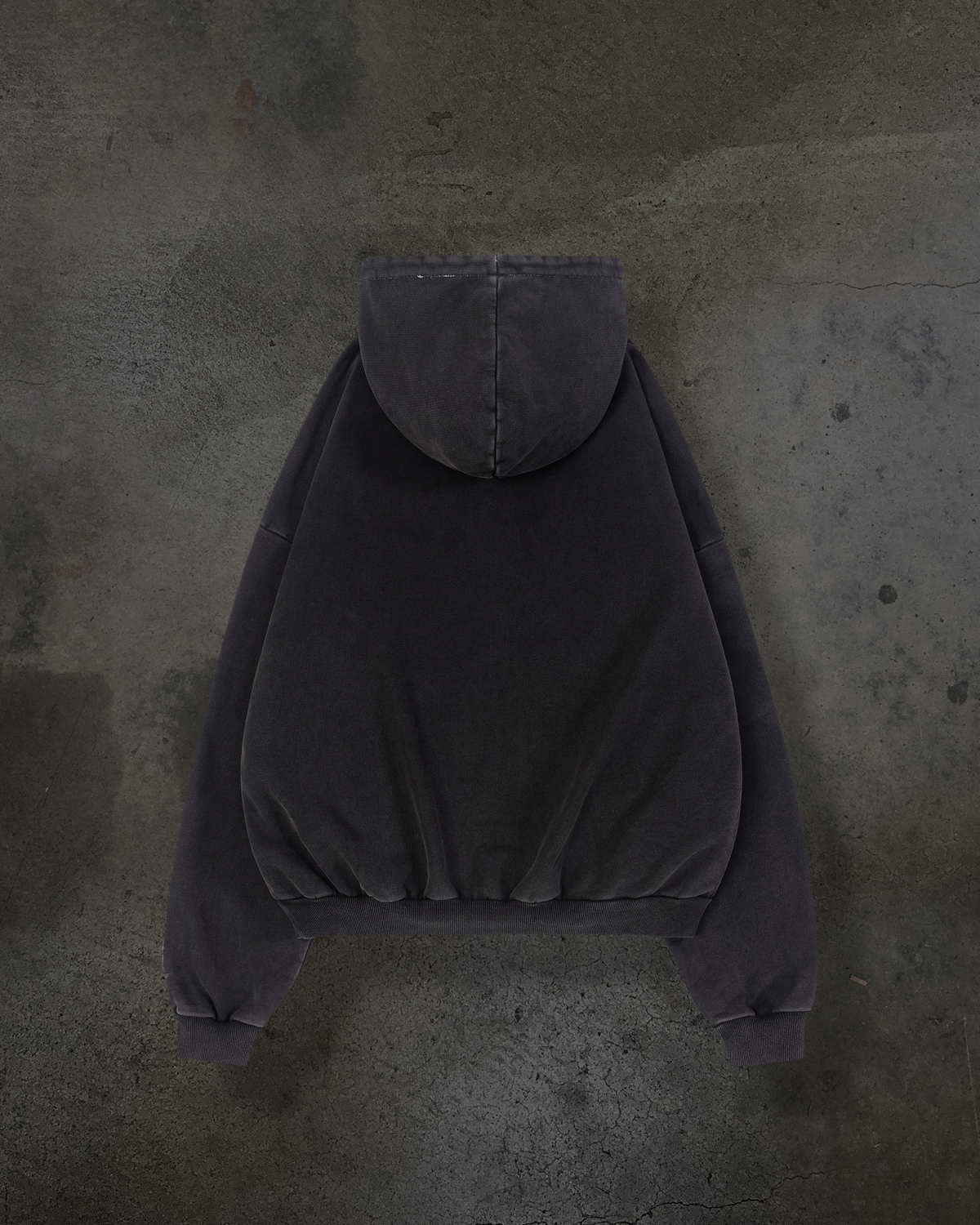 LEATHER PATCH PULLOVER (COAL)