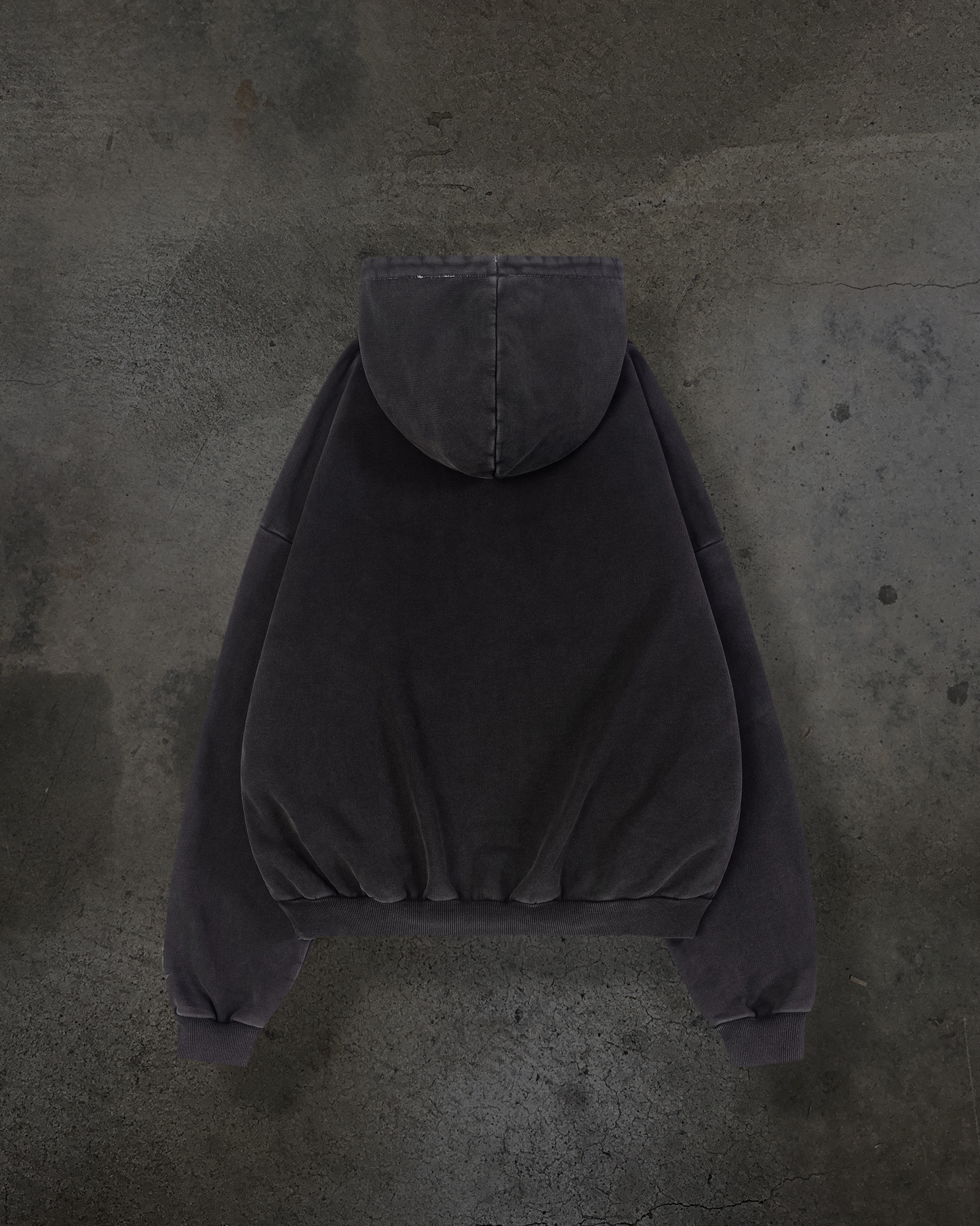LEATHER PATCH PULLOVER (COAL)