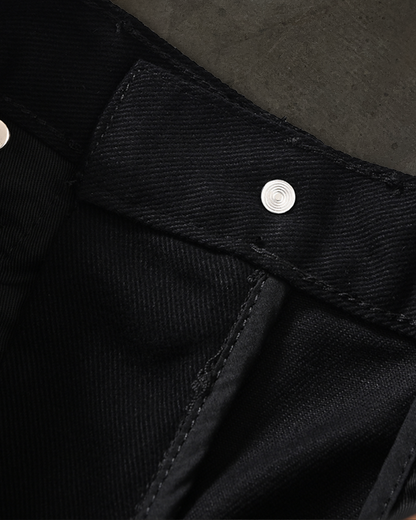 SLIM BOOTCUT COATED DENIM (WAXED NOIR)