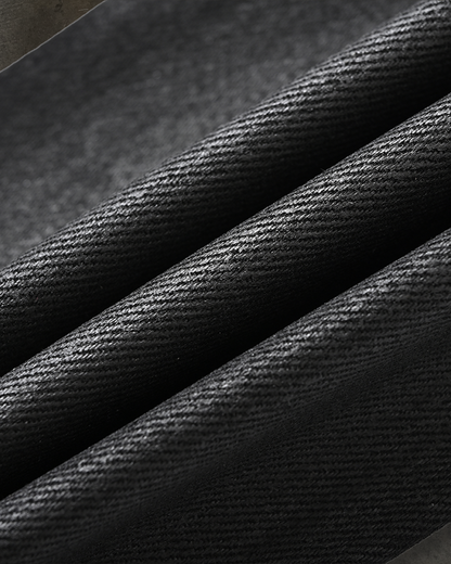 FLARED BOOTCUT COATED DENIM (WAXED NOIR)