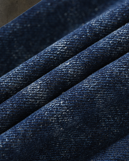 SLIM BOOTCUT COATED DENIM (WAXED BLUE)