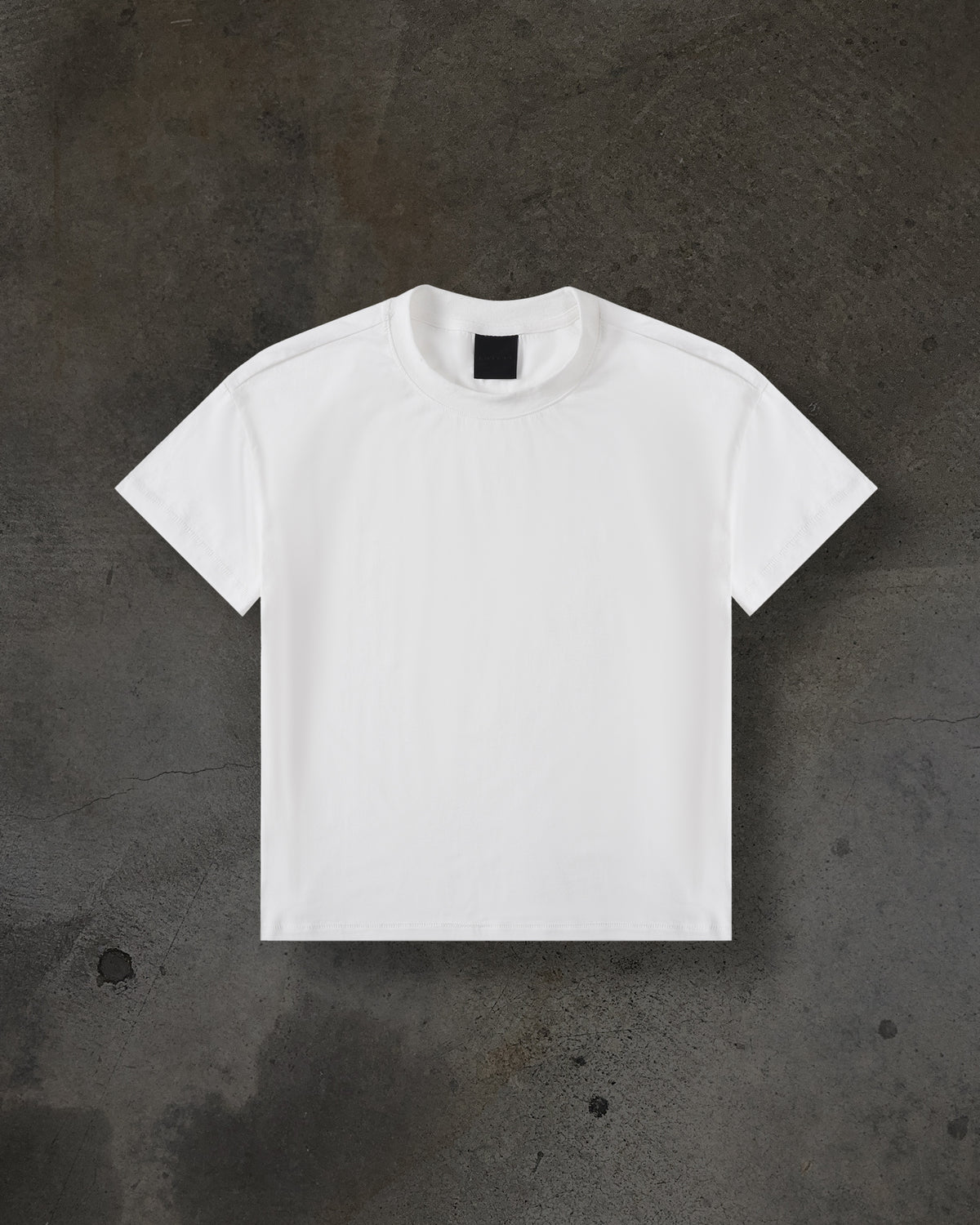 CROPPED BLANK TEE (WHITE)
