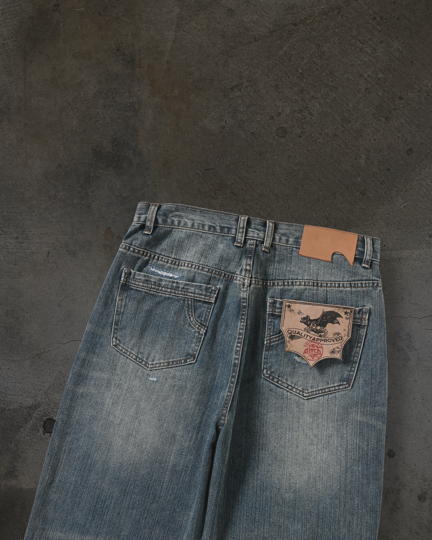 SLUB REPAIRED DENIM (DIRTY WASH)
