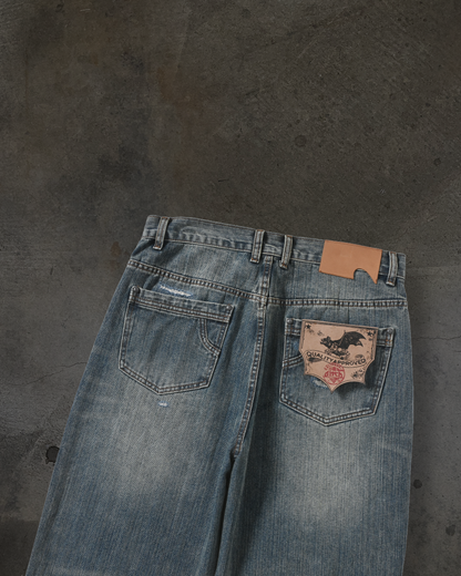 SLUB REPAIRED DENIM (DIRTY WASH)