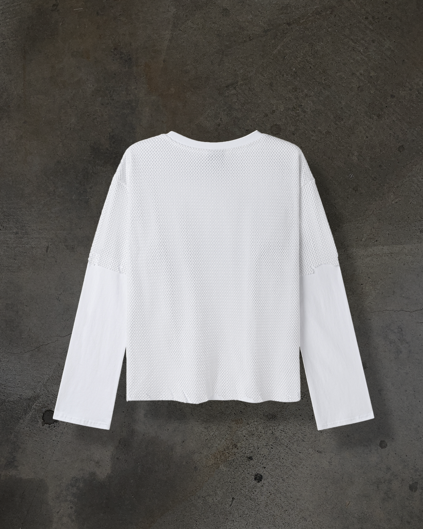 MESH LAYERED LONGSLEEVE (BONE)