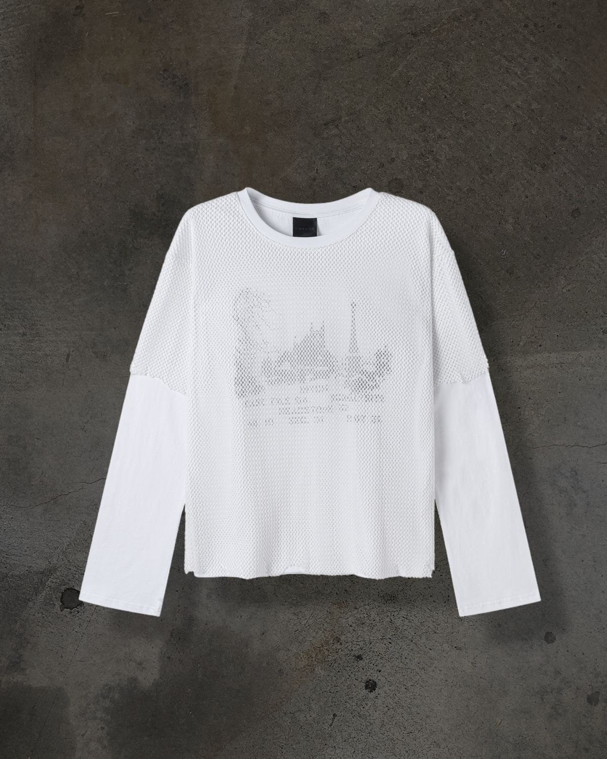 MESH LAYERED LONGSLEEVE (BONE)