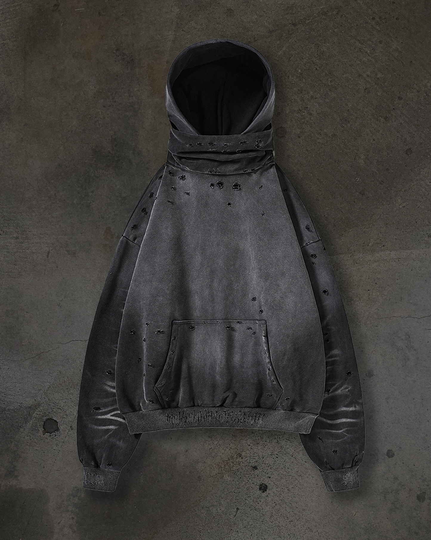 RUIN MASKED HOODIE (COAL)