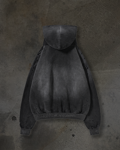 RUIN MASKED HOODIE (COAL)