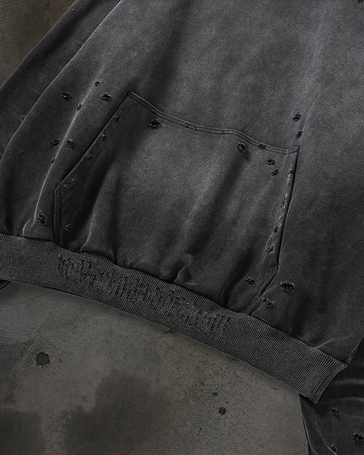 RUIN MASKED HOODIE (COAL)