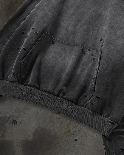 RUIN MASKED HOODIE (COAL)