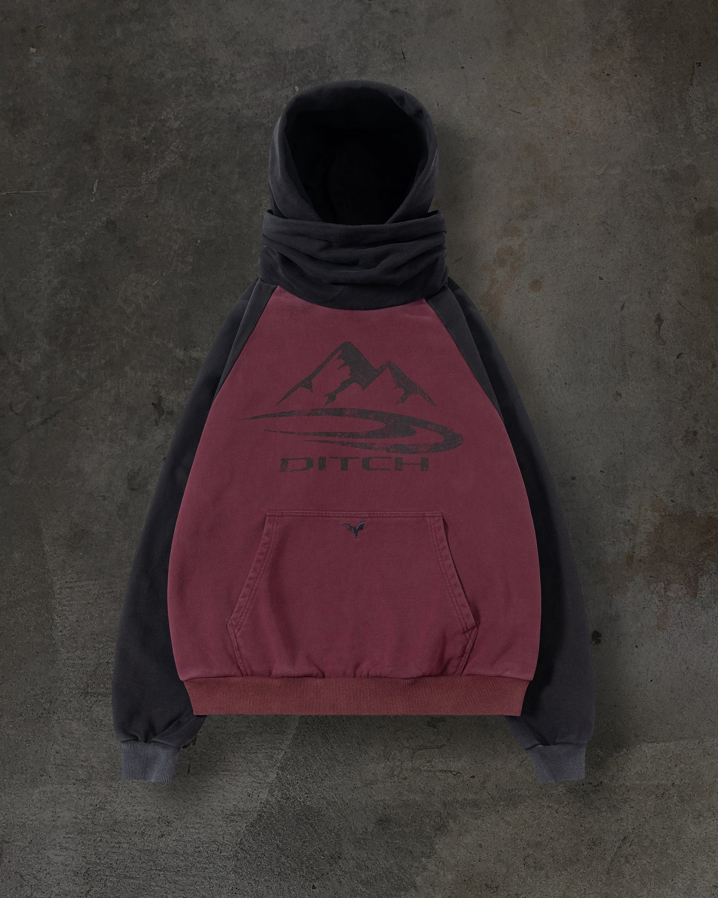 SUMMIT MASKED HOODIE (CRIMSON)