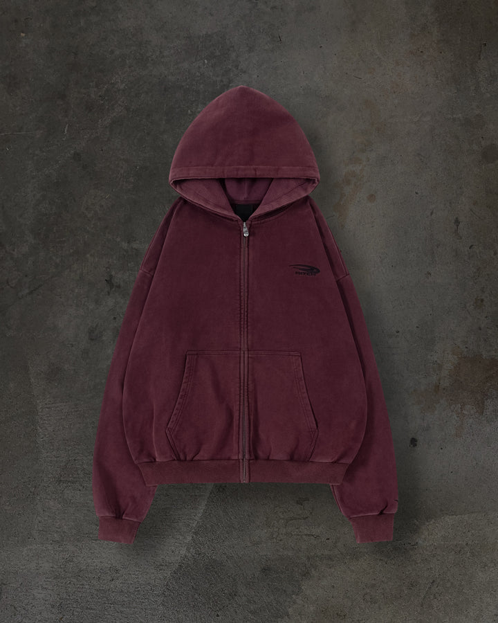 ATHLETIC ZIPUP (CRIMSON)