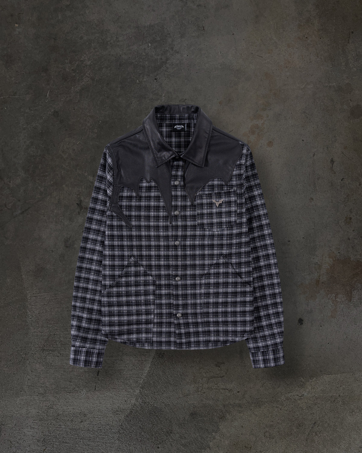LEATHER FLANNEL (BLACK)