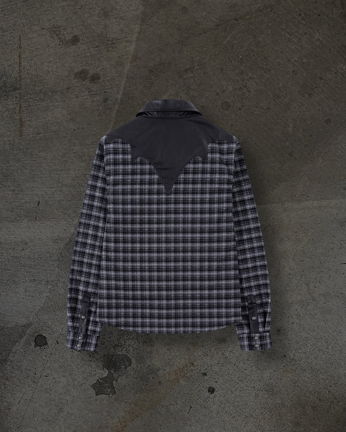 LEATHER FLANNEL (BLACK)