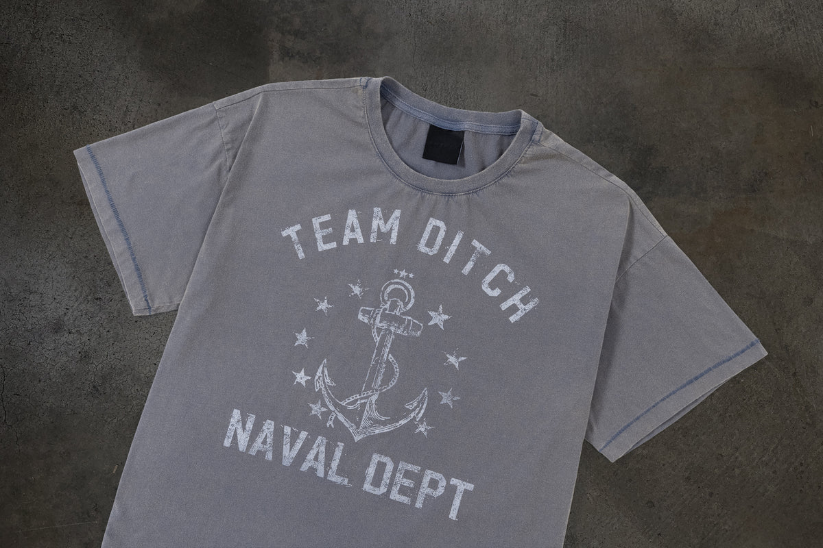 NAVAL TEE (RAIN/WHT)
