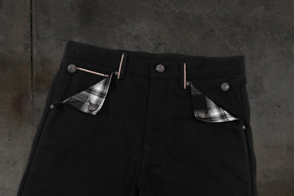 JAPANESE SELVEDGE SLUB DENIM (JET BLACK)