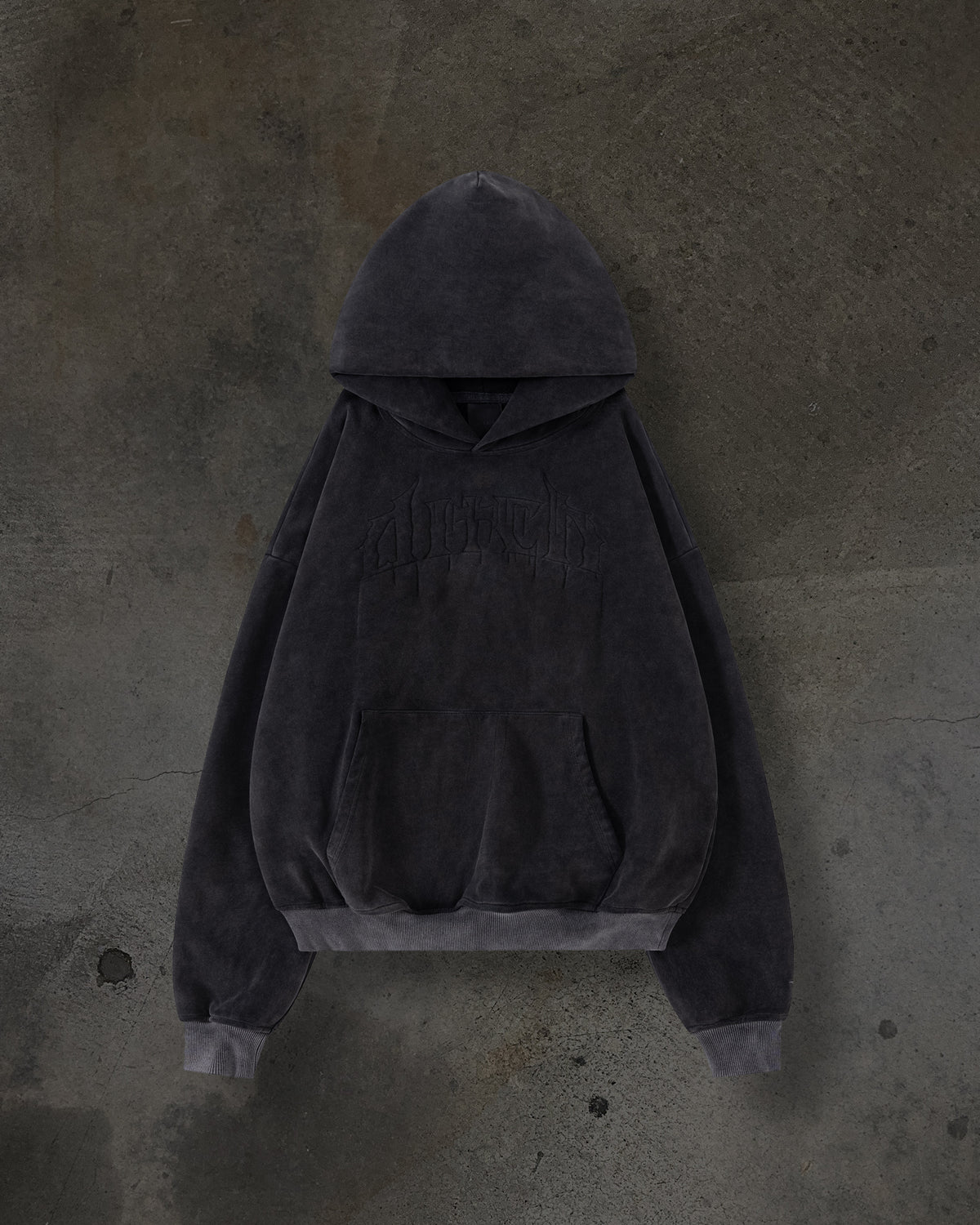 STITCHED LOGO PULLOVER (COAL)