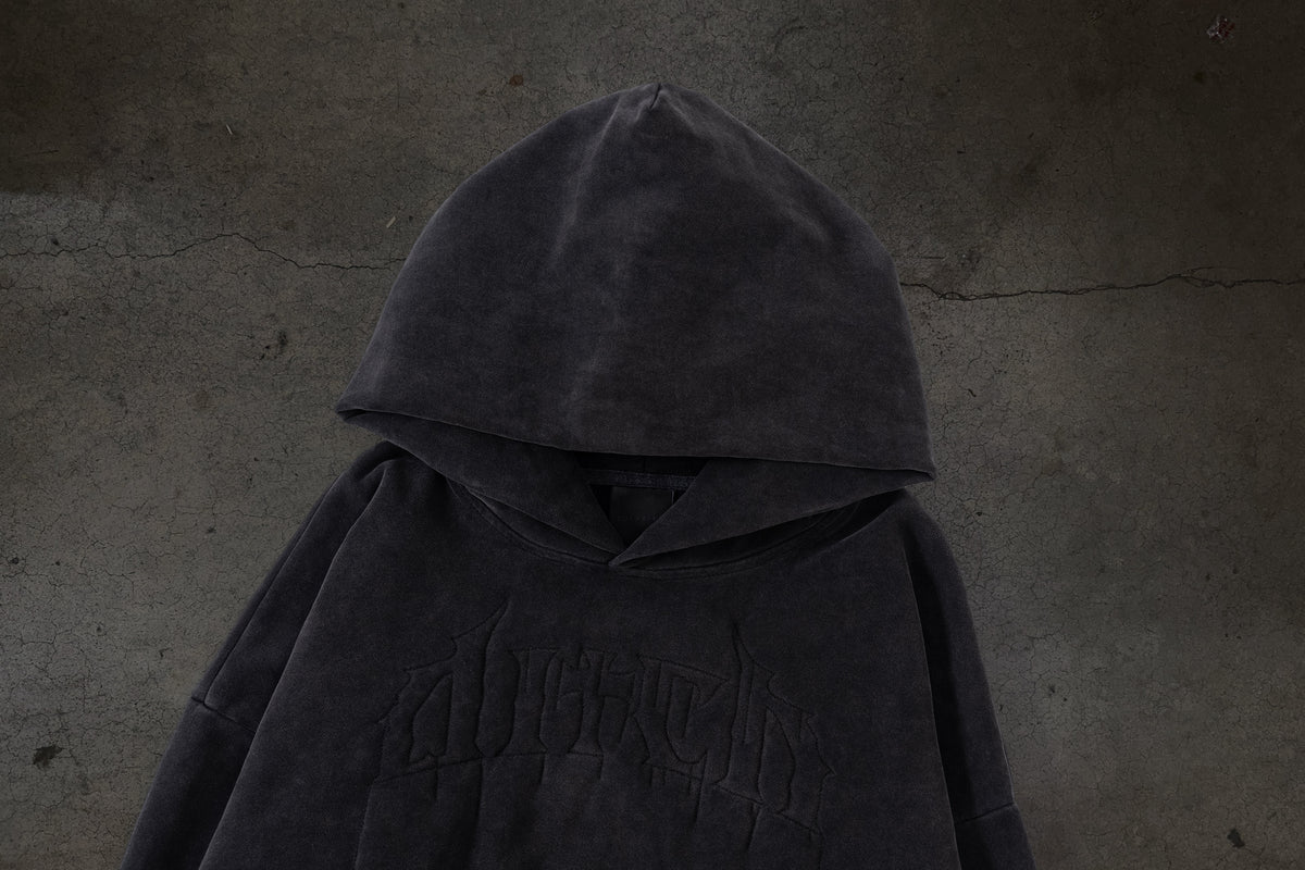 STITCHED LOGO PULLOVER (COAL)