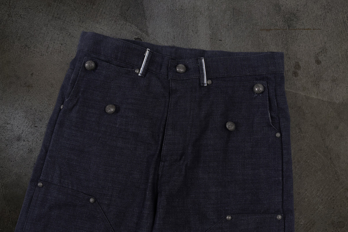 JAPANESE SELVEDGE SLUB DOUBLE KNEES (INDIGO)