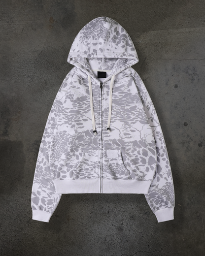 SNOW TRIBAL ZIPUP (WHITE)