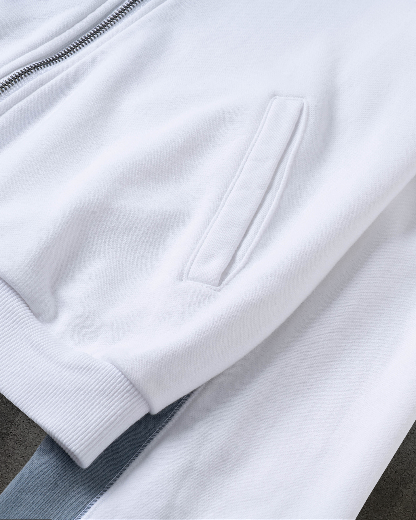 SPORT TRACK HOODIE (WHT/FLINT)