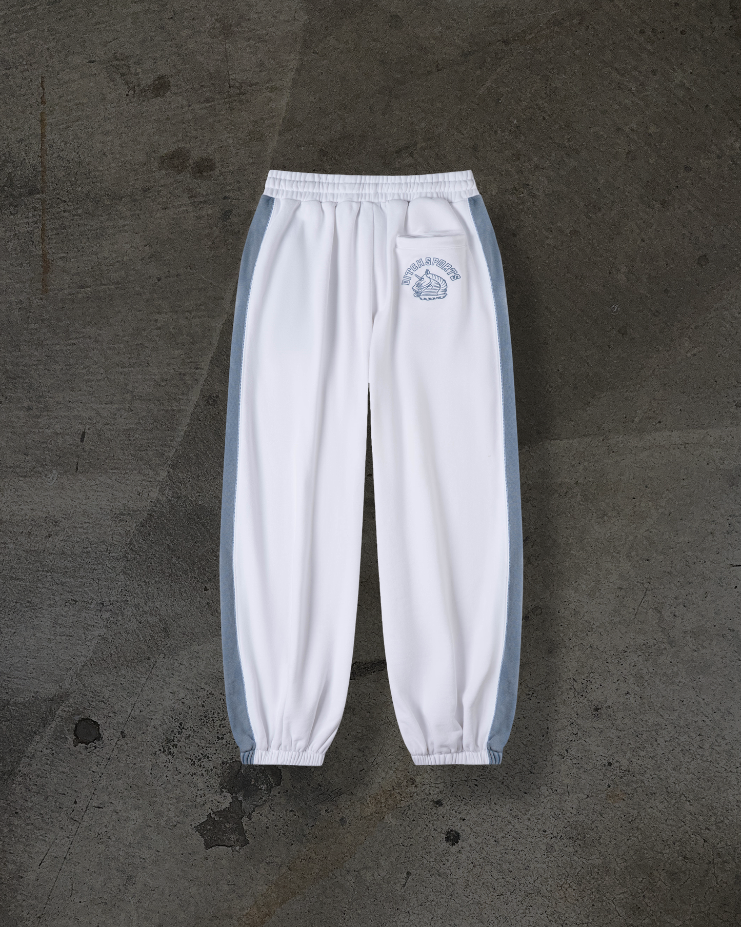 SPORT TRACK SWEATS (WHT/FLINT)