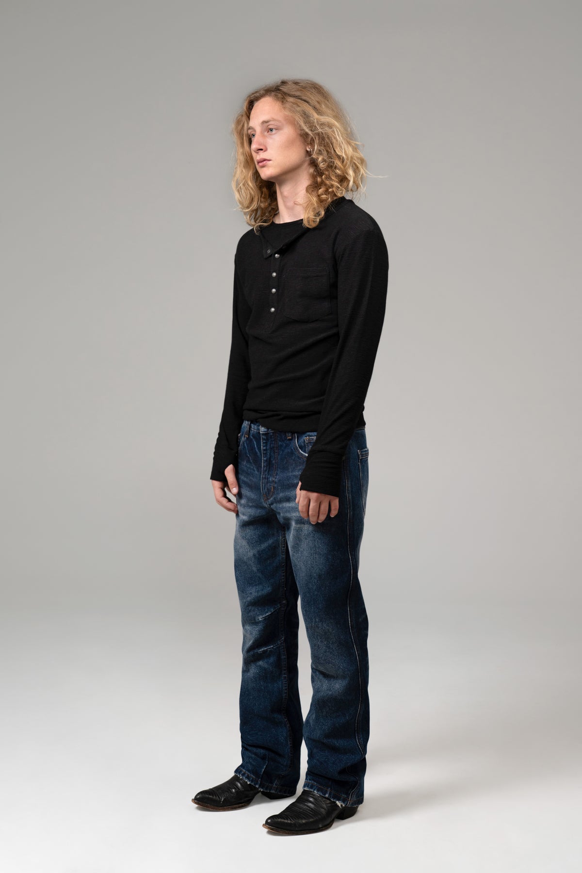 SLUB HENLEY (NOIR)
