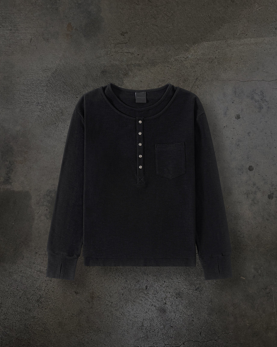 SLUB HENLEY (NOIR)