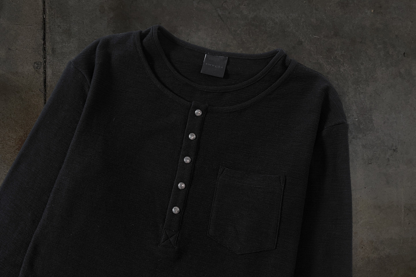 SLUB HENLEY (NOIR)