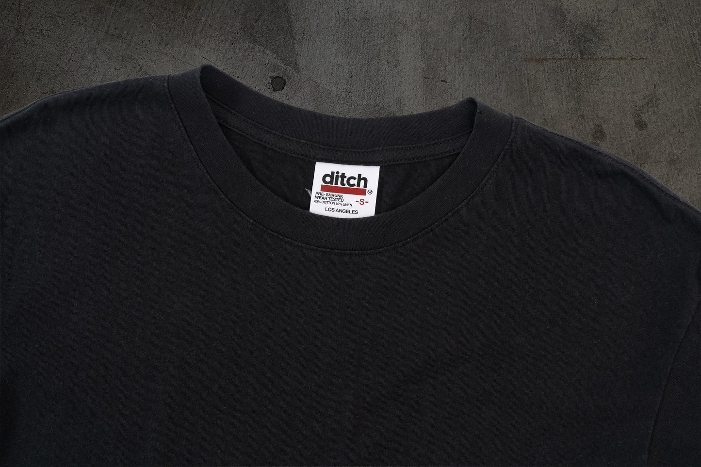 VINTAGE BLANK TEE (COAL)