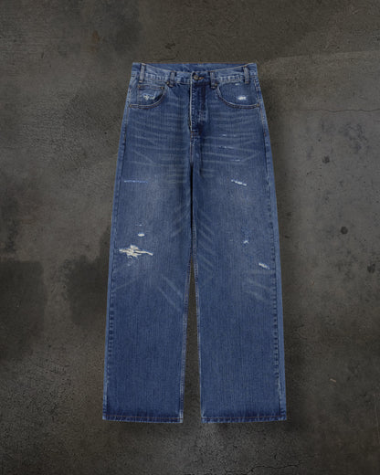 SLUB REPAIRED DENIM (LIGHT WASH)