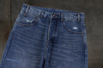 SLUB REPAIRED DENIM (LIGHT WASH)