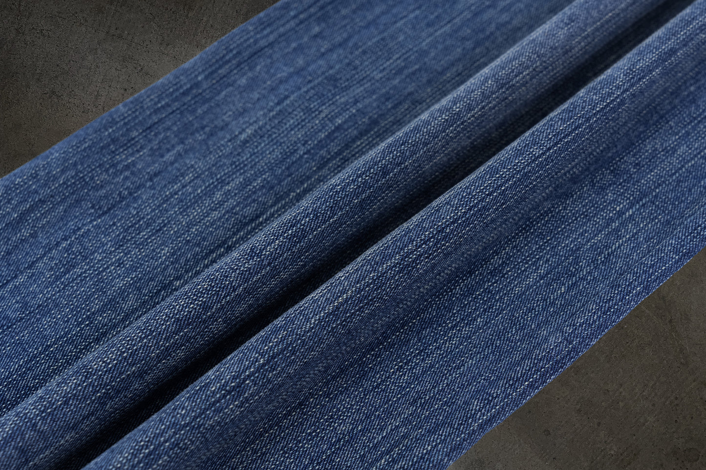 SLUB REPAIRED DENIM (LIGHT WASH)