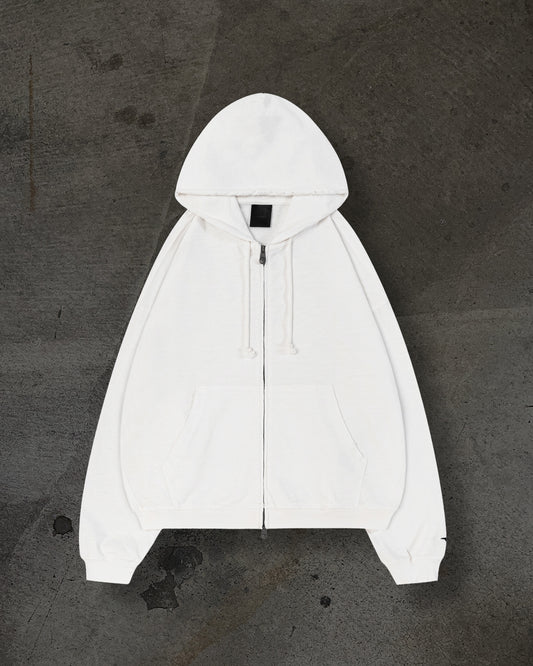 SLUB ZIPUP (BONE)