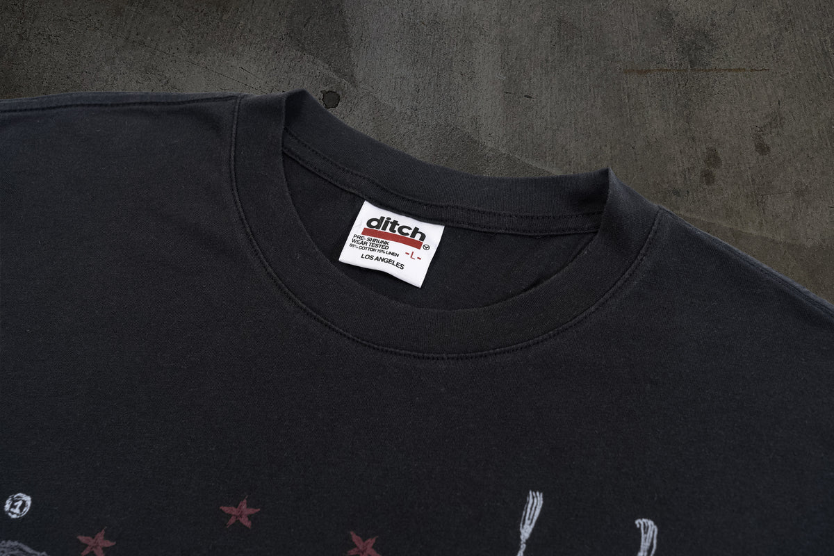 SKELETAL TEE (COAL)