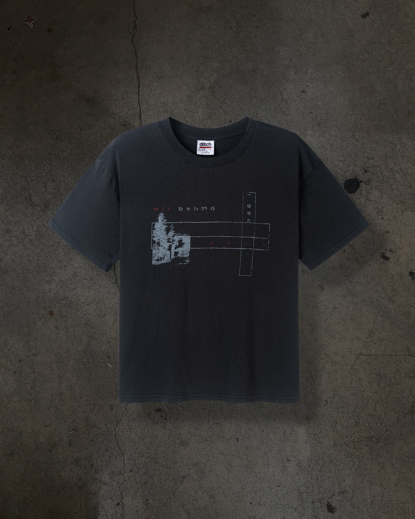 CROSSWORD TEE (COAL)