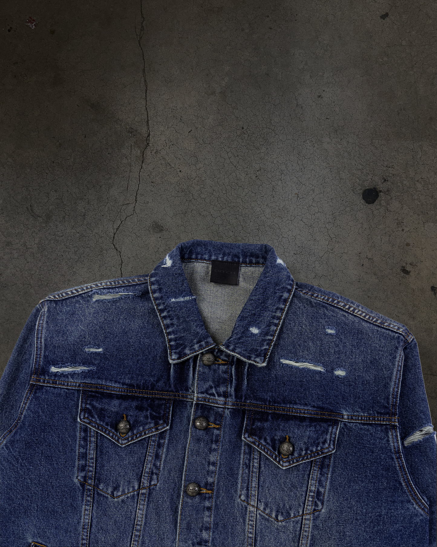 FADED DENIM JACKET (DARK WASH)