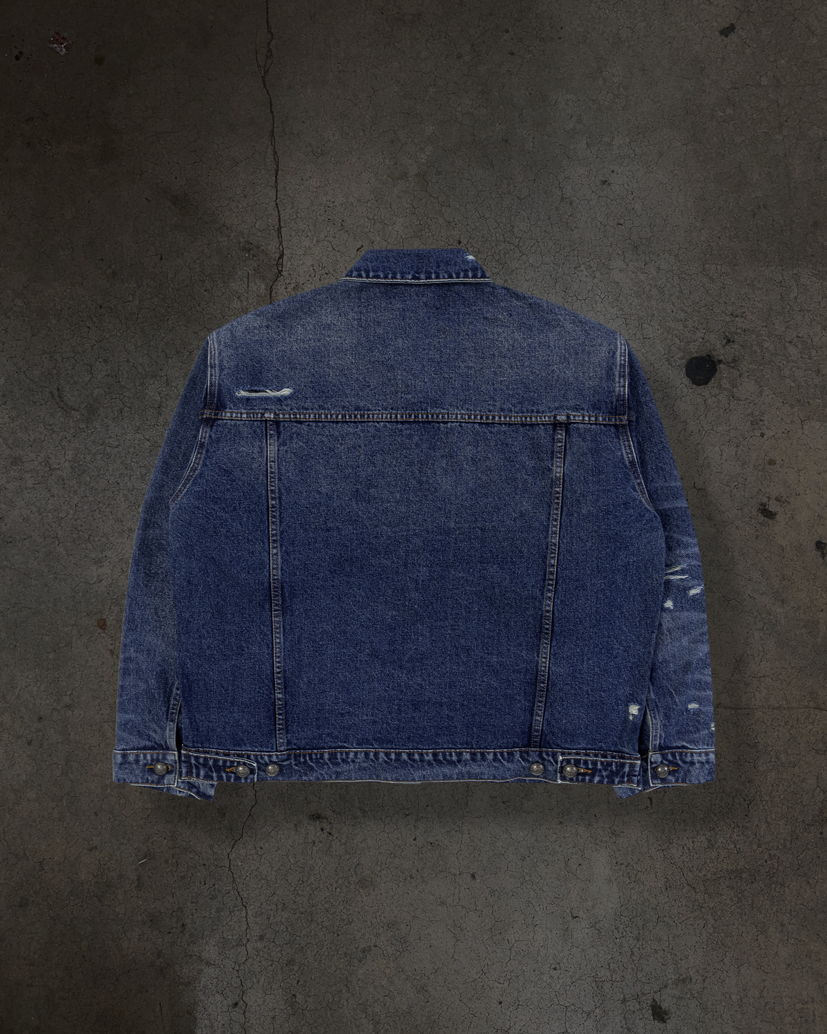 FADED DENIM JACKET (DARK WASH)
