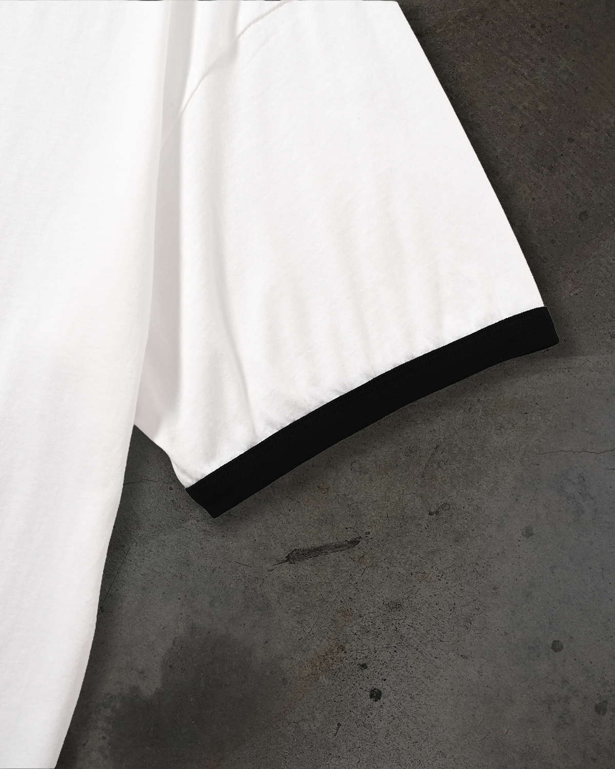 RINGER BLANK TEE (B&W)