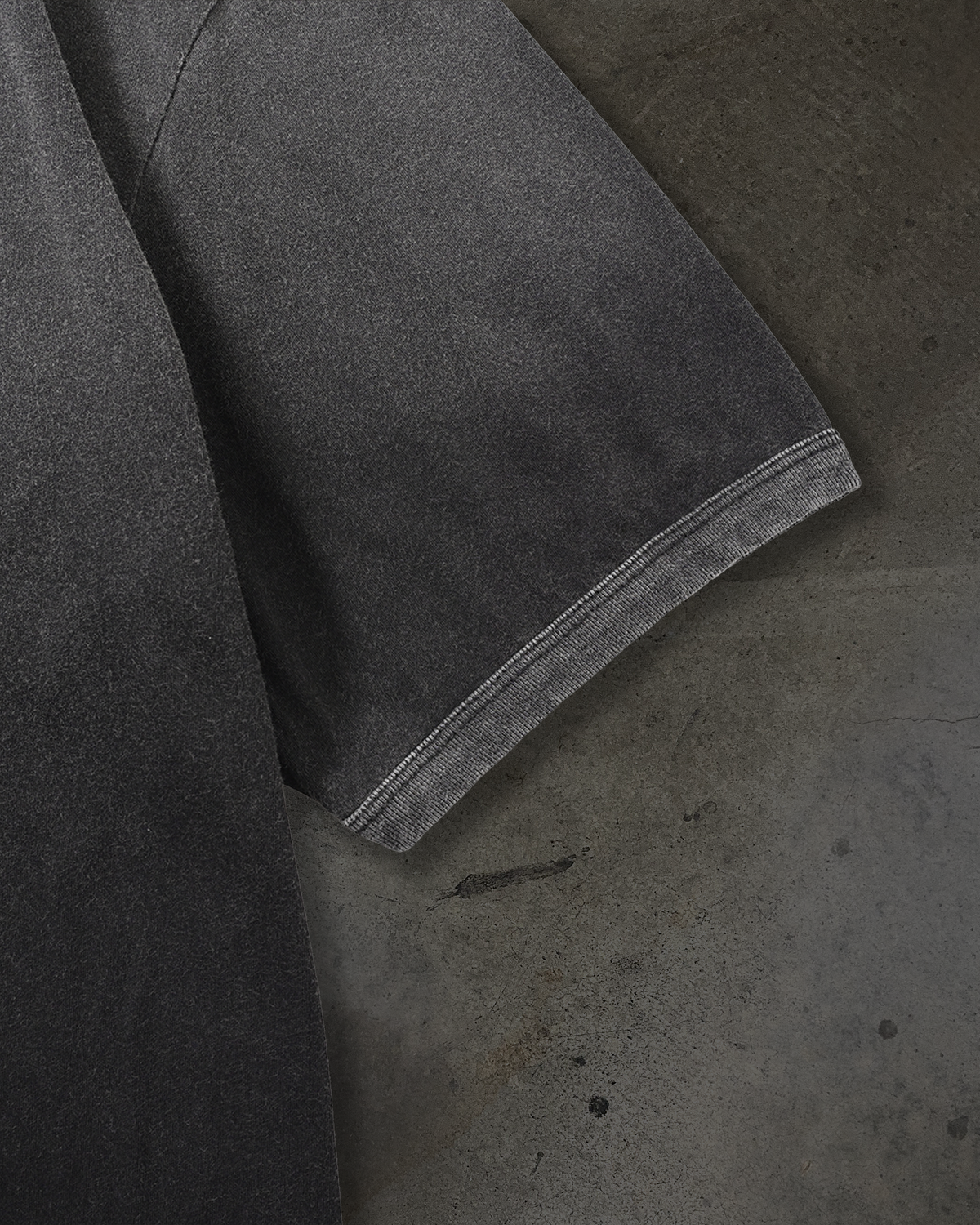 RINGER BLANK TEE (COAL)