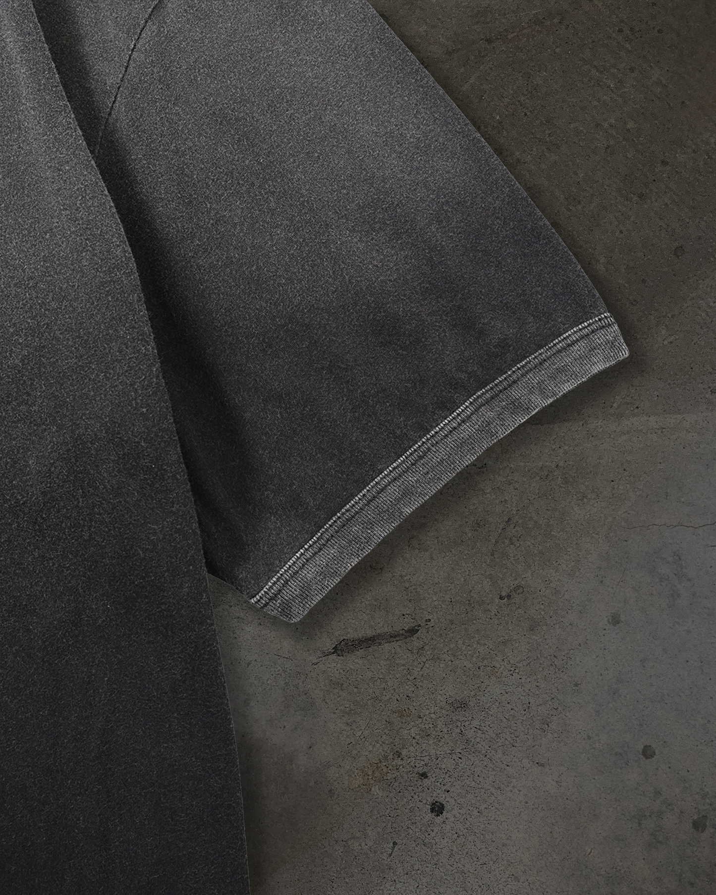 RINGER BLANK TEE (COAL)