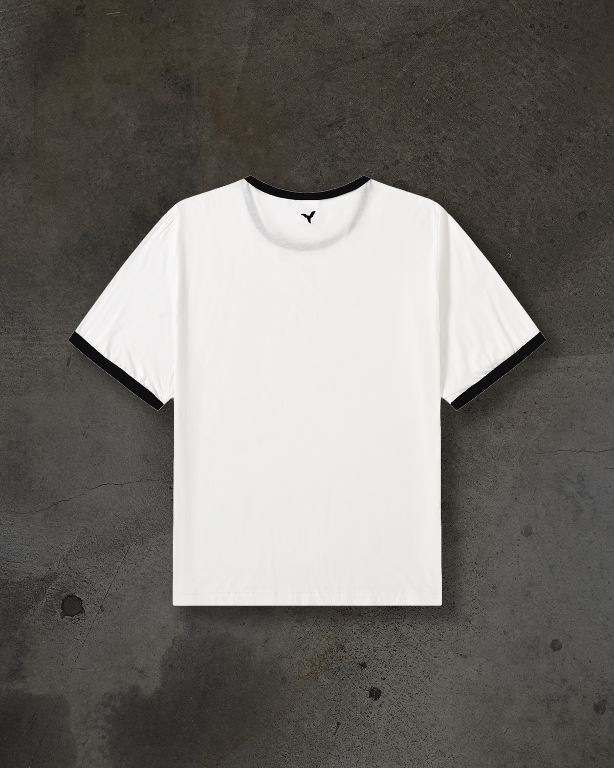 RINGER BLANK TEE (B&W)