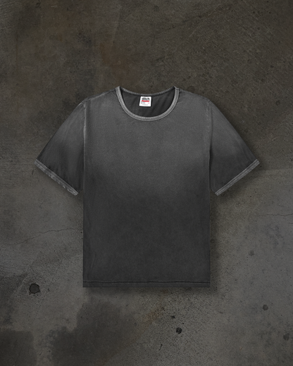 RINGER BLANK TEE (COAL)