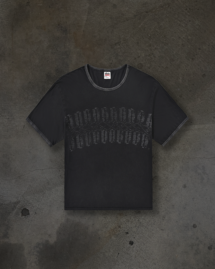 RAZORBLADE RINGER TEE (COAL)