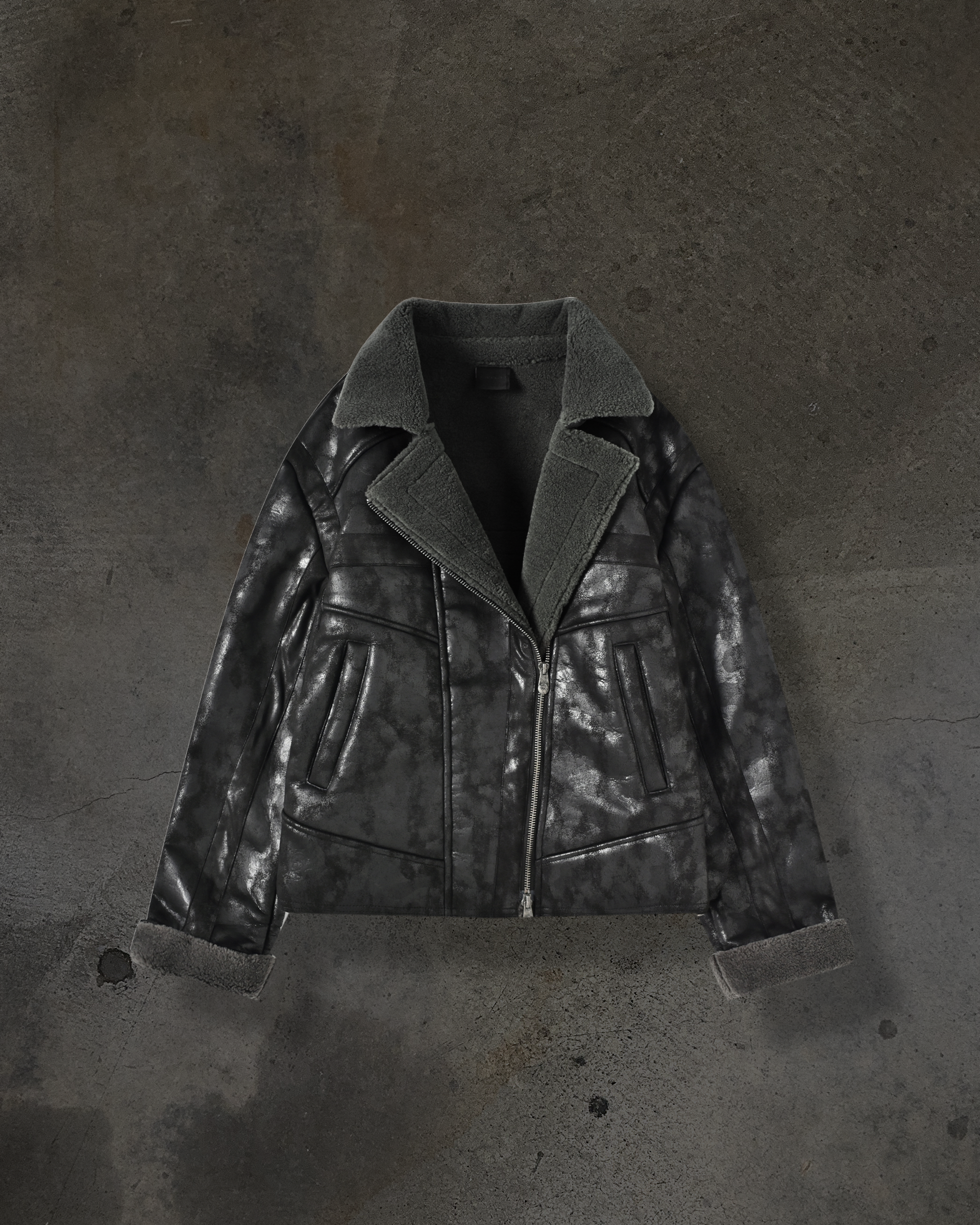 SHEARLING JACKET (COAL) – ditch