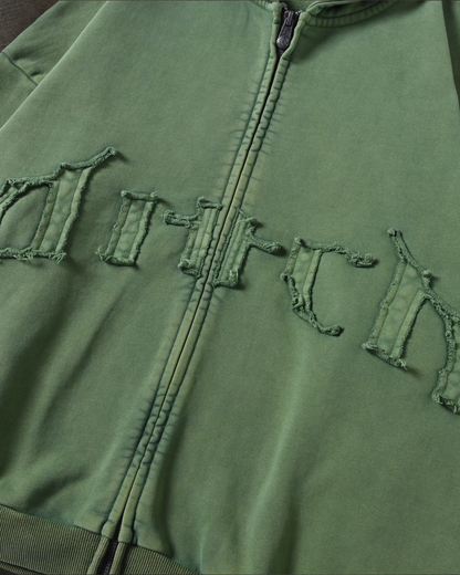 ARCH LOGO ZIPUP (MATCHA)