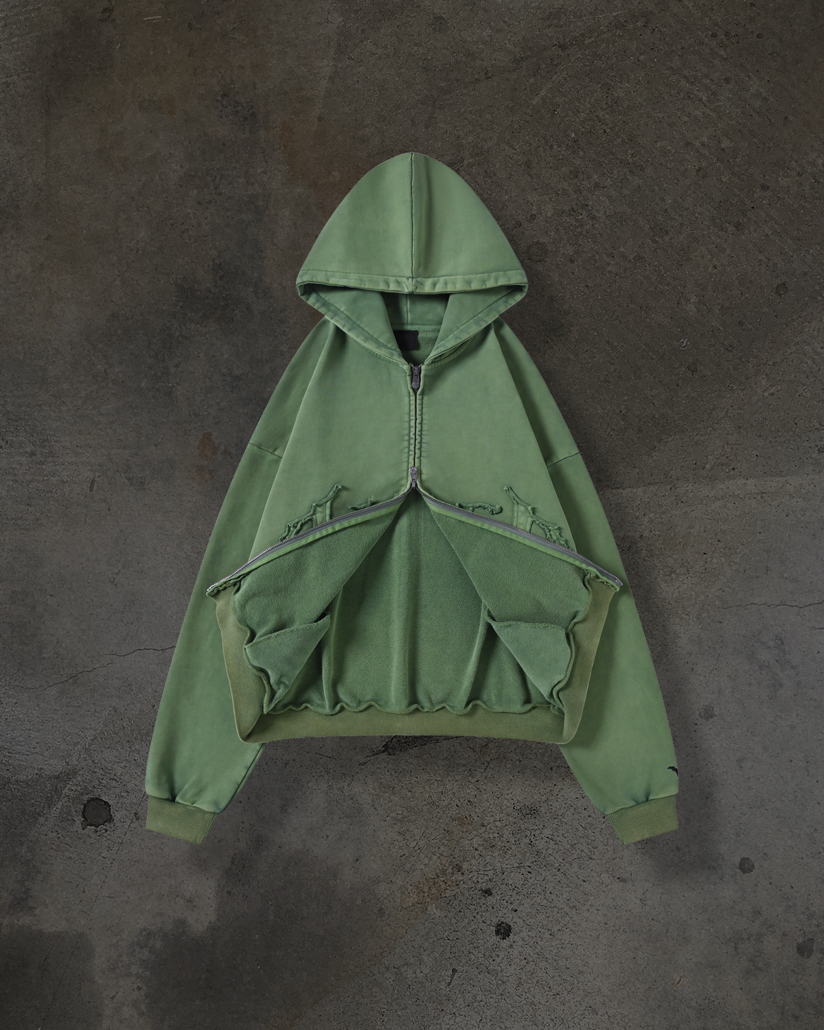 ARCH LOGO ZIPUP (MATCHA)