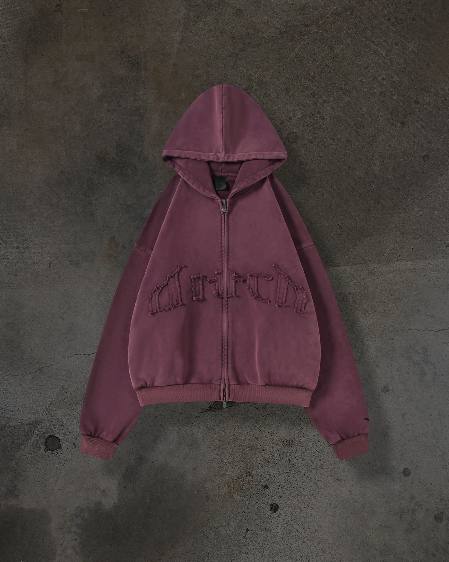 ARCH LOGO ZIPUP (CRIMSON)