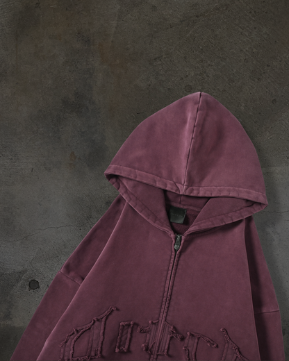 ARCH LOGO ZIPUP (CRIMSON)